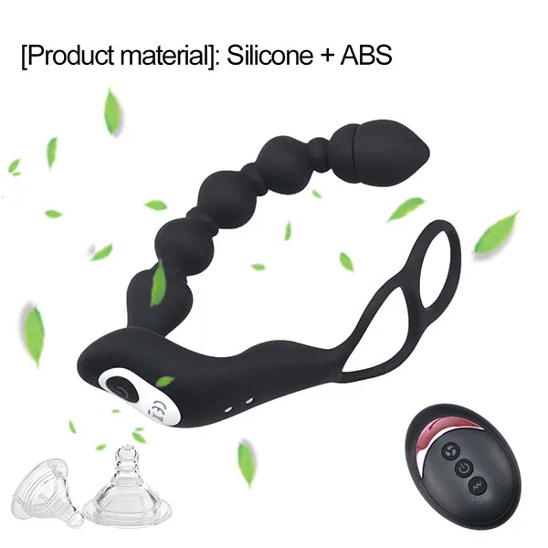 Body Safe Remote Control Anal Beads Vibrator — hình 4