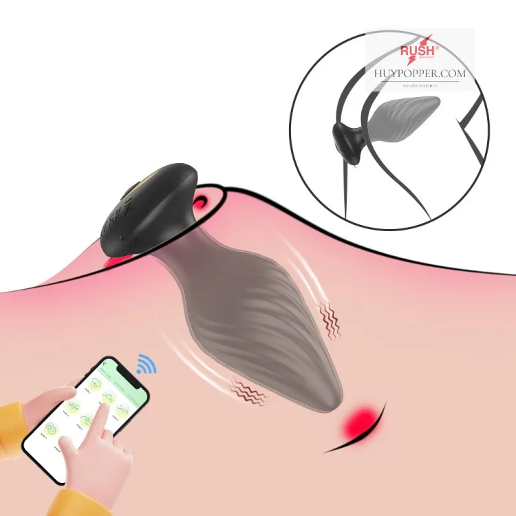 App Controlled Mini Anal Vibrating Plug 10 Modes — Whether you're enjoying solo play or spicing up partner