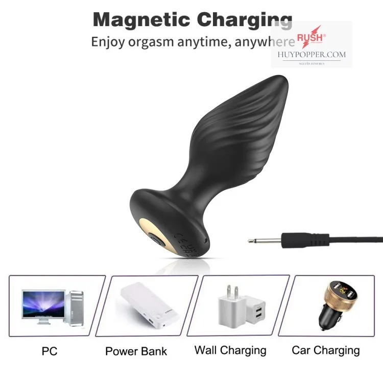 App Controlled Mini Anal Vibrating Plug 10 Modes — Compact Design with Powerful Performance