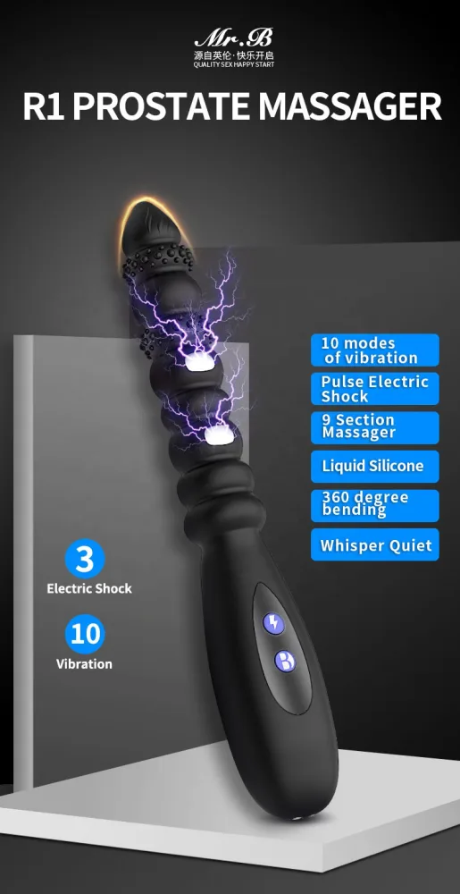 Mr.B R1 Anal Massage Vibrator – 10 Vibration Modes, Powerful — Unique Electric Pulse Modes