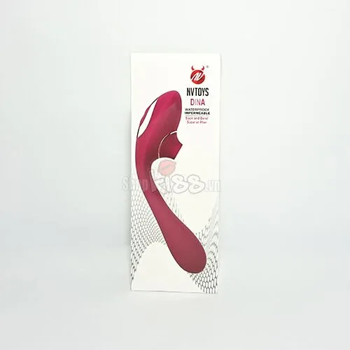 Dina Dual Function Vibrator + Suction Pleasure Device — Its harmonious color palette and ergonomic design make it a