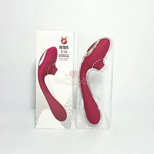 Dina Dual Function Vibrator + Suction Pleasure Device — Crafted with elegance and sophistication, it captivates