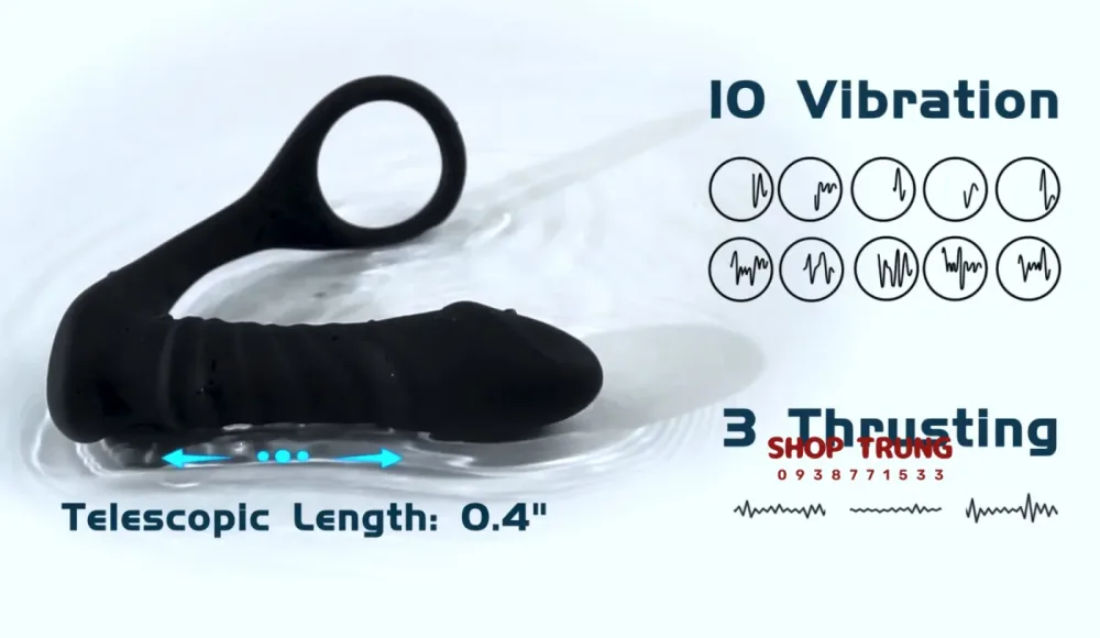 Fighter Anal Stimulator 10 Vibration 3 Thrust Modes — hình 7