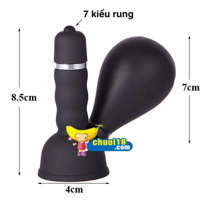 Nipple Vibrator Sucking Massage Silicone ABS Intense — hình 2