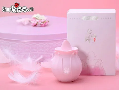 OMYSKY Rose-Shaped Clitoral Licking Vibrator Cute Pink — Convenient Charging & Usage Details