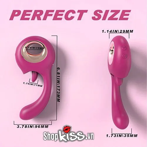 S-Hande Woo Purple G-Spot & Clitoral Massage Vibrator — hình 2