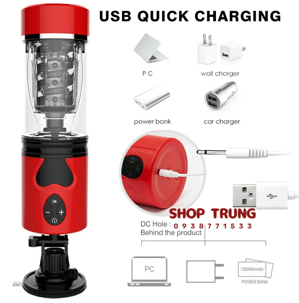 Mgic 2023 Male Vibrating Thrusting Masturbator USB — Enhanced Sensory Experience with Audio Features