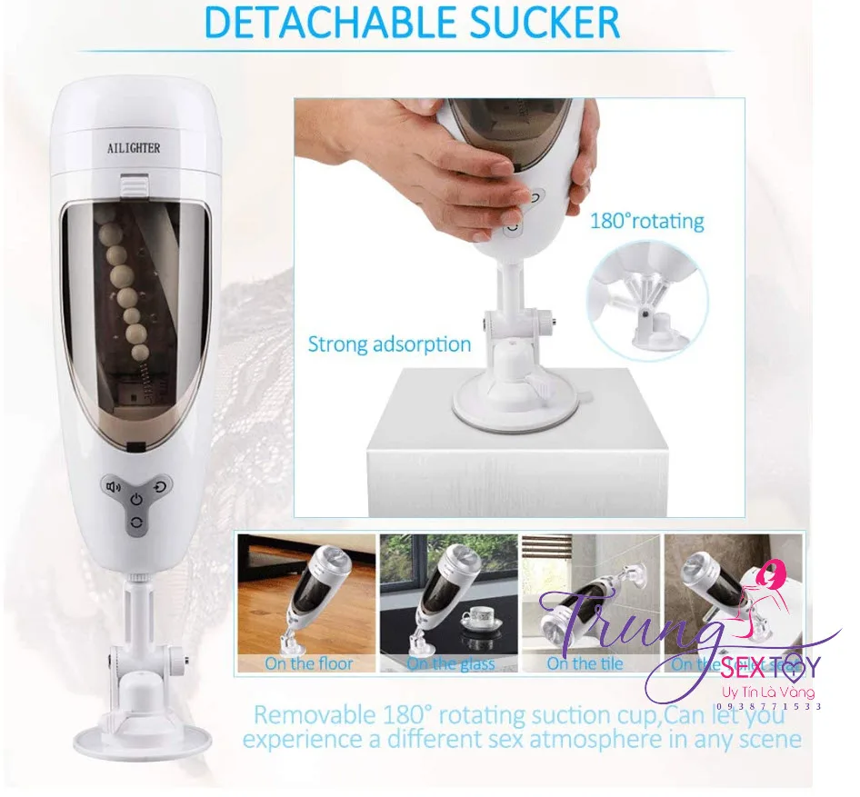 Ailighter Juicer Male Masturbator 360 Rotate Vibrate USB — hình 4