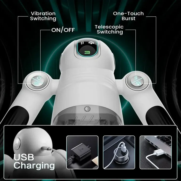 AutoThrustSuctionSiliconeABSRobotVibrator — hình 8