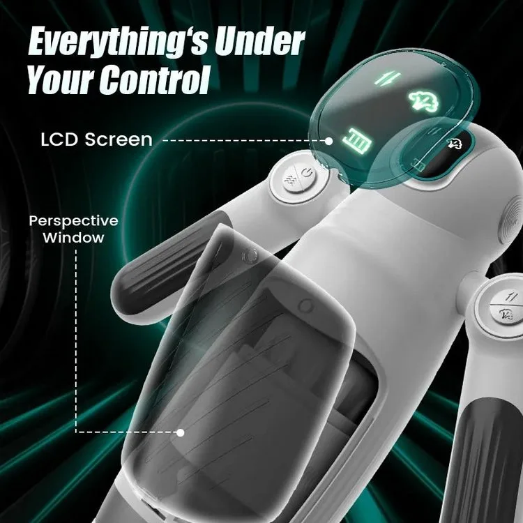 AutoThrustSuctionSiliconeABSRobotVibrator — hình 9