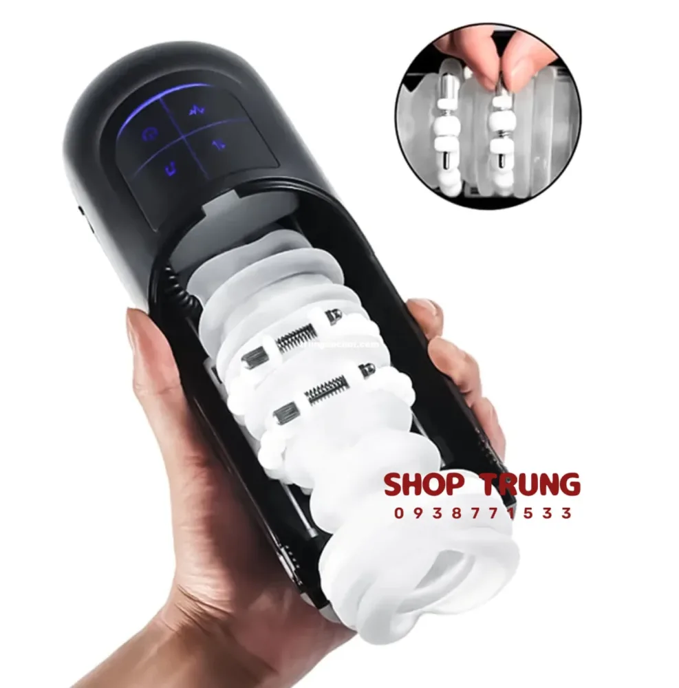 XT12 Automatic Male Masturbator Waterproof Powerful Vibrator — Innovative Rolling Beads for Ultimate Control