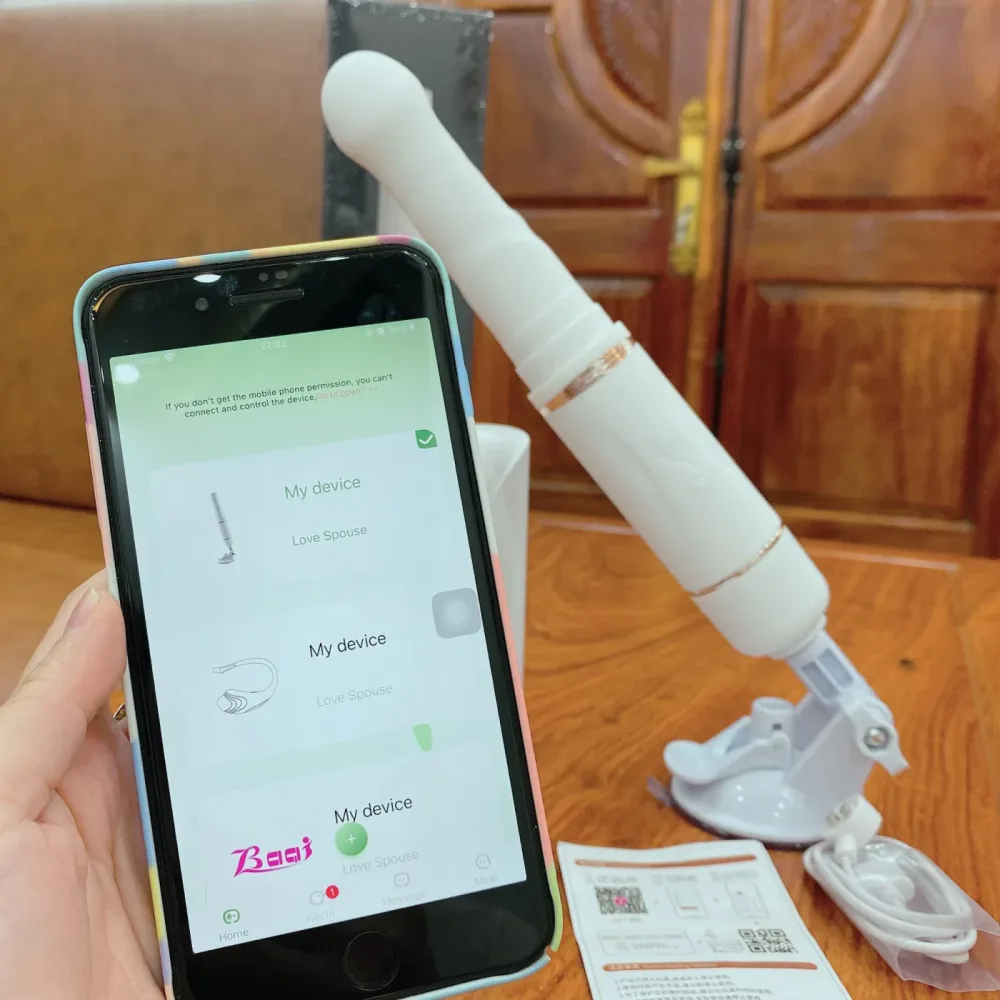Smartphone Controlled Thrusting Silicone Sex Machine — Versatile Functions & Powerful Stimulation