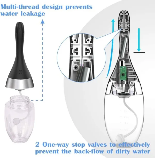 Automatic Rechargeable Anal Cleaner Hose Soft Silicone — hình 4