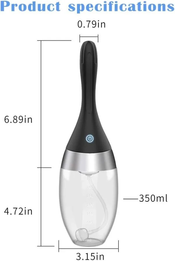 Automatic Rechargeable Anal Cleaner Hose Soft Silicone — hình 5