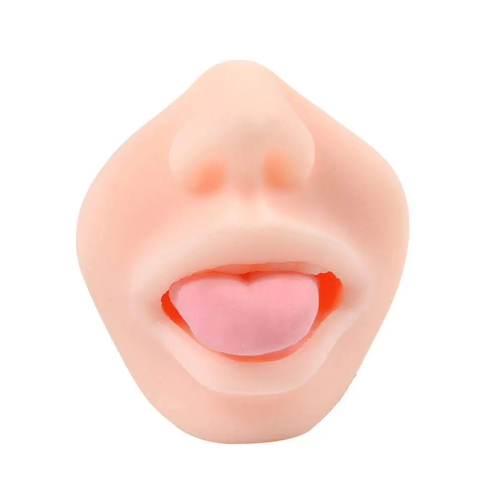 AD19B Realistic Oral Sex Silicone Male Masturbator Vibrator — hình 9