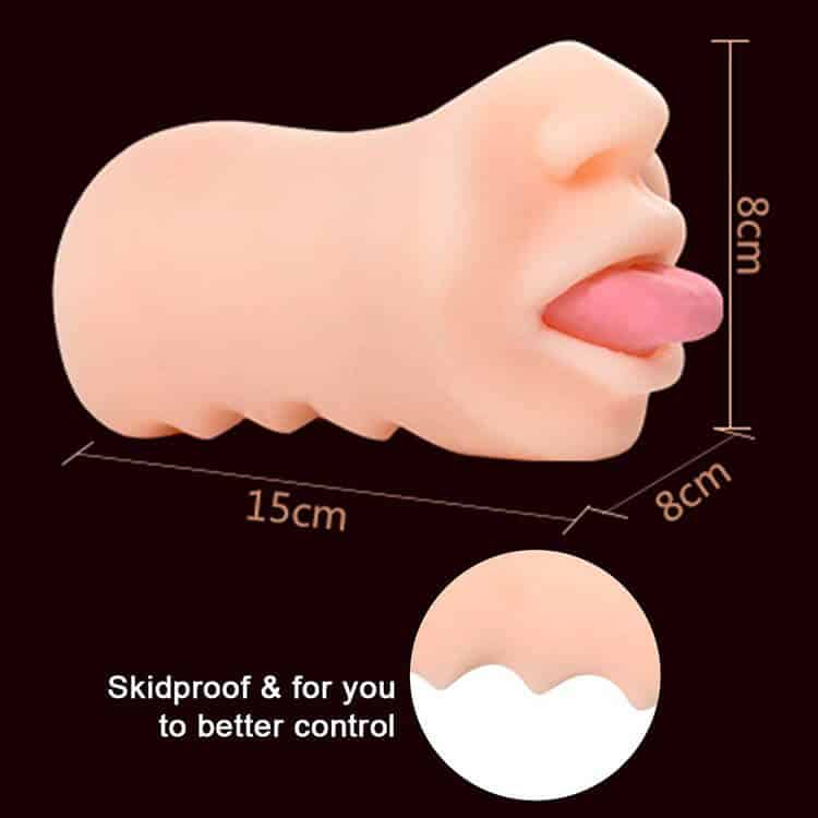 AD19B Realistic Oral Sex Silicone Male Masturbator Vibrator — Premium Specifications for Maximum Enjoyment
