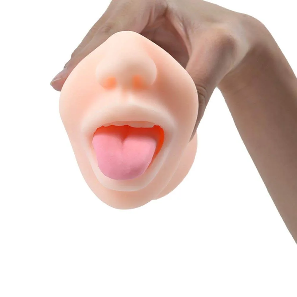 AD19B Realistic Oral Sex Silicone Male Masturbator Vibrator — AD19B Realistic Oral Pleasure Mouth – The Ultimate Intimate