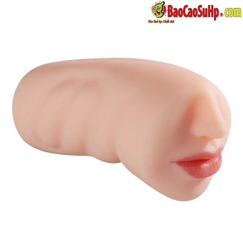 Realistic Large Silicone Mouth Masturbator with Tight Grip — hình 5
