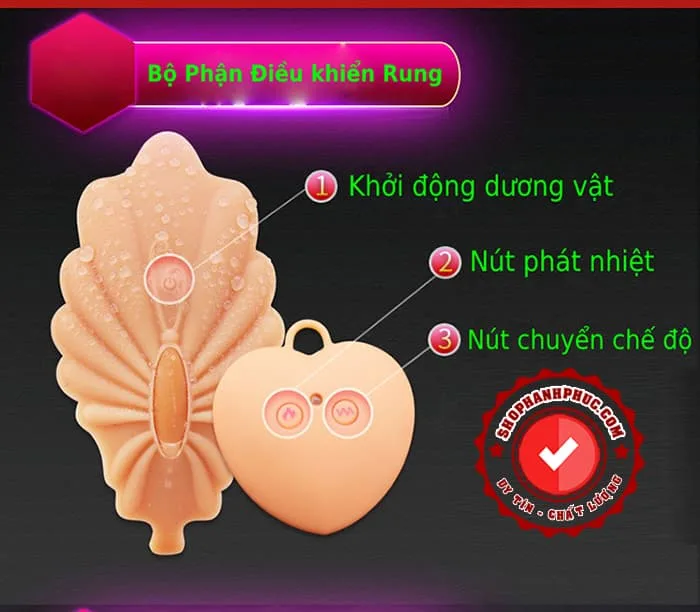 Mini Remote Control Vibrating Heated Dildo SHP1203 — Detailed Product Specifications
