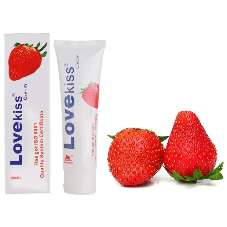 Love Kiss Strawberry Flavored Personal Lubricant 100ml