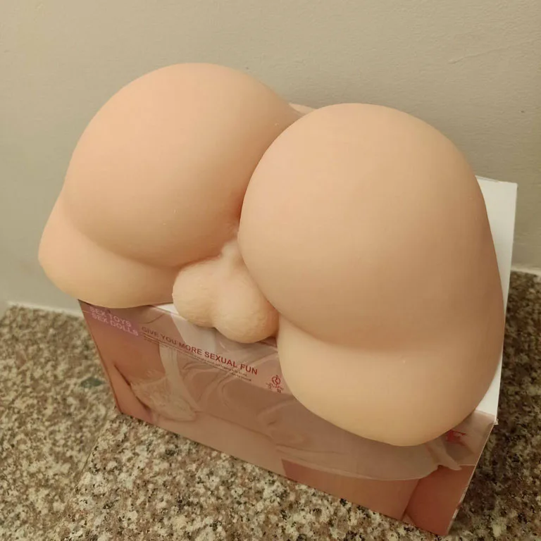 Solid Silicone Male Realistic Buttocks Pleasure Toy — Realistic Sensation That Feels 100% Natural