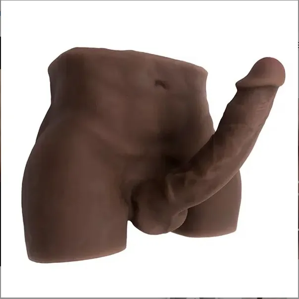 Silicone Male 6 Pack Abs Butt with Realistic Penis 27x21.5cm — Premium Lifelike Design with Optimal Dimensions