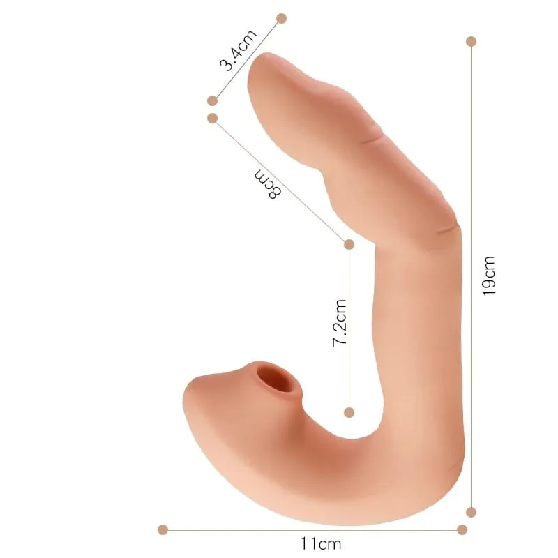 MS04C Female G-Spot Sucking Vibrator Silicone — Powerful G-Spot Stimulation with Clitoral Sucking Sensation