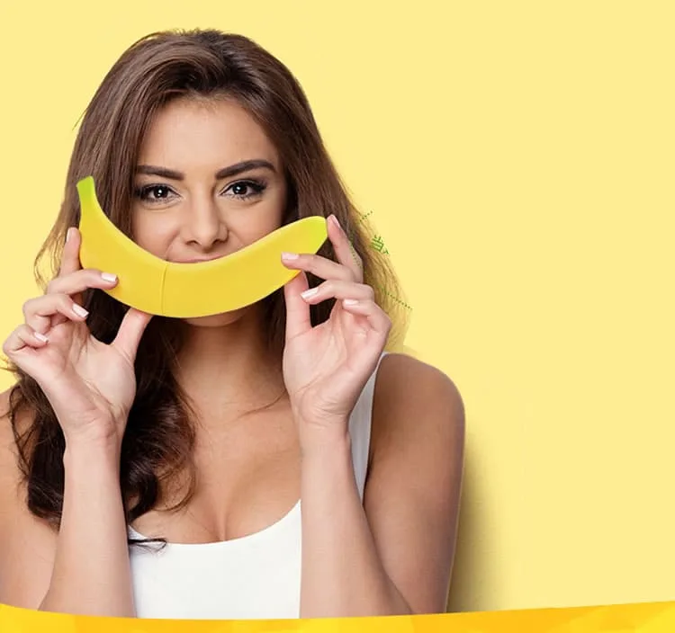 MS09 Banana Shaped Vibrator G-Spot Clitoral Massage Ultra — Discreet and Elegant — Perfect for Private Moments