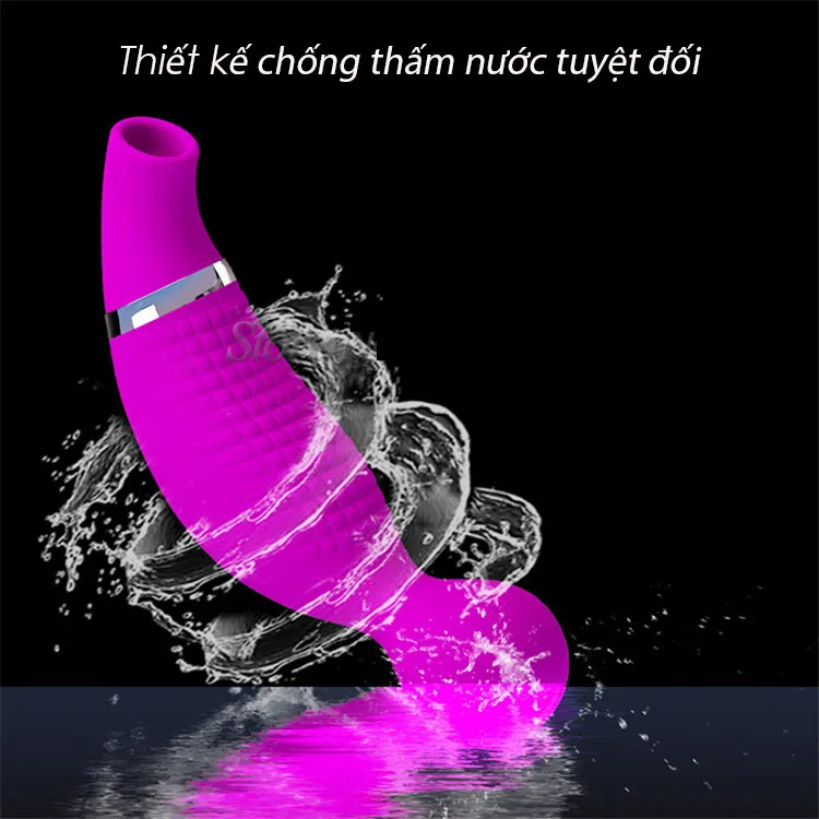 Romance 3-Head Suction Powerful Vaginal Vibrator Purple — hình 6