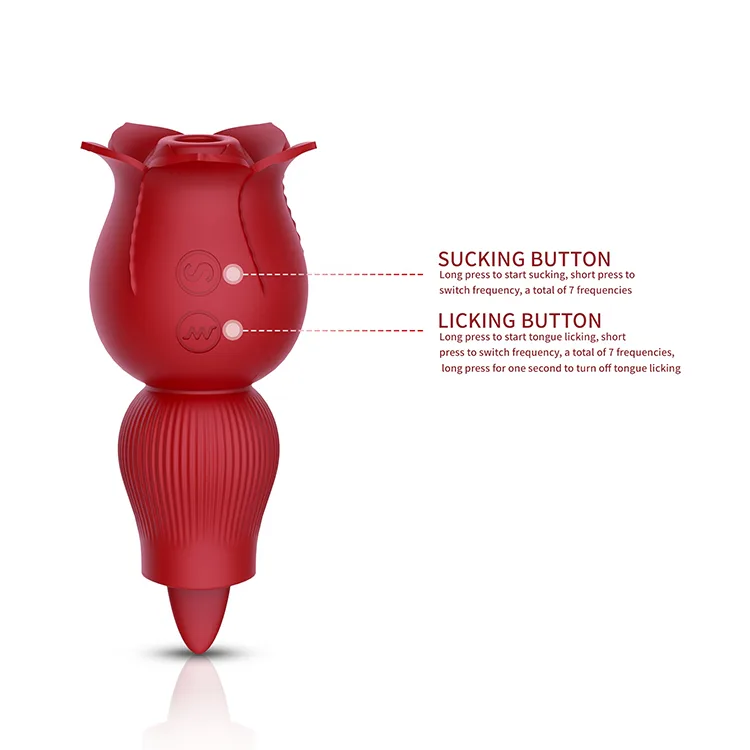 Rose Licking Vibrator Unique Powerful Clitoral Massager — hình 3