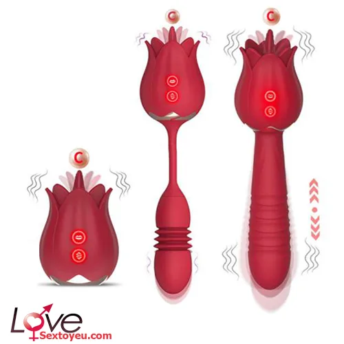 Rose Tongue Vibrator with Egg 25 Modes G-Spot Stimulation — Easy to Use & Maintain