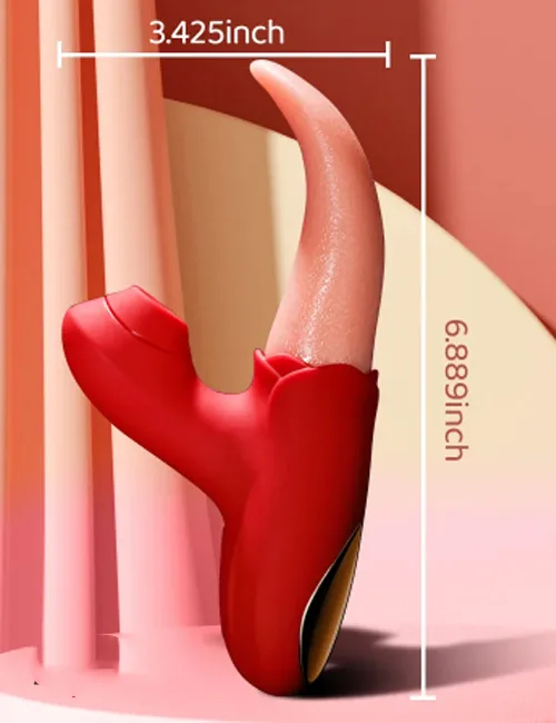 MS14K Soft Silicone Tongue Licking Nipple Stimulator — hình 5