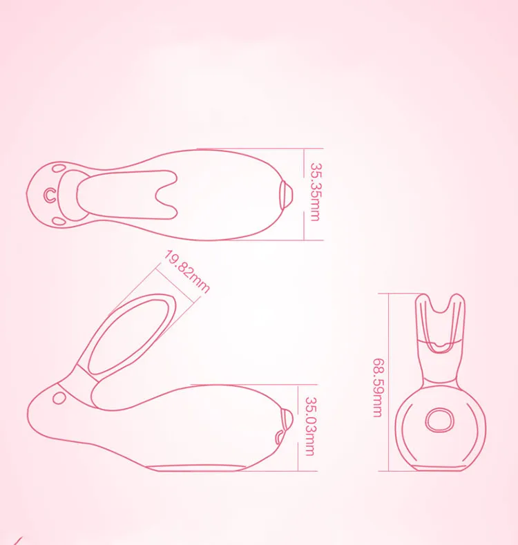 MS15A Rabbit Shaped G-Spot Vibrator Silicone ABS Dual Motor — hình 6