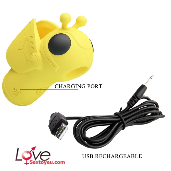 Mini USB Bee Sucking Vibrator 10 Modes — Waterproof Design & Ease of Use