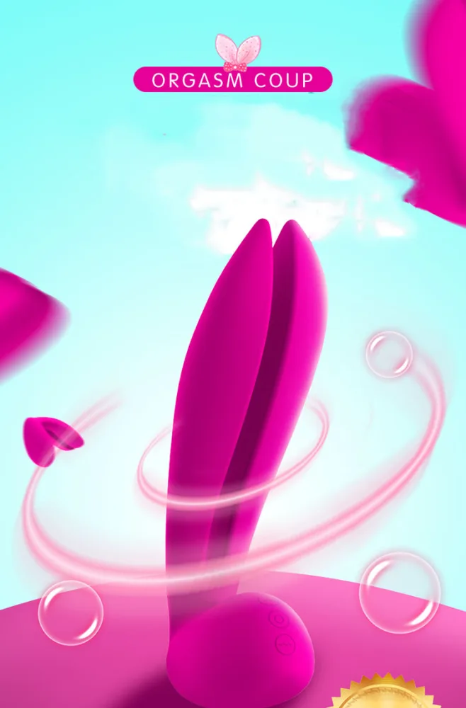 Leten Rabbit Massager Pink Dual Function G-Spot Vibrator — hình 3