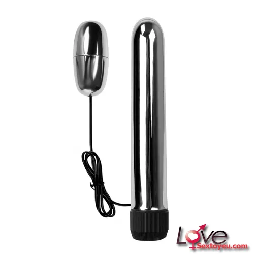 Stainless Steel G-Spot Wand with Vibrating Egg for Couples — Easy to Use & Maintain
