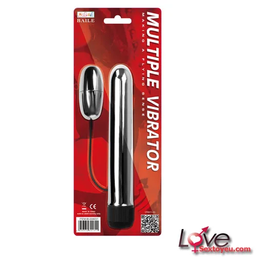 Stainless Steel G-Spot Wand with Vibrating Egg for Couples — hình 8