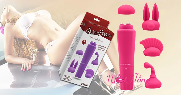 Chisa Sweet Mini Vibrator 3 Heads Full Body Clitoral Massage — Multi-Functionality for Every Desire