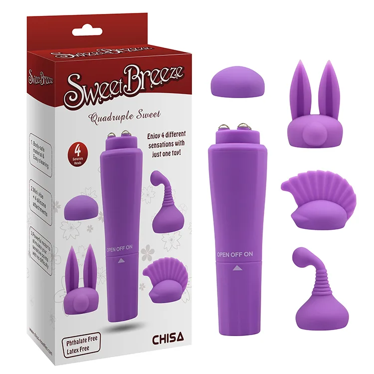Chisa Sweet Mini Vibrator 3 Heads Full Body Clitoral Massage — hình 2