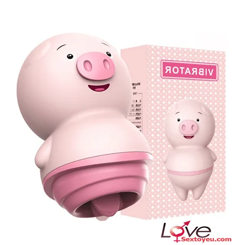 Cute Piglet Tongue Licking Clitoral Stimulator for Women — hình 6