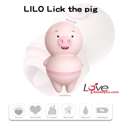 Cute Piglet Tongue Licking Clitoral Stimulator for Women — hình 15