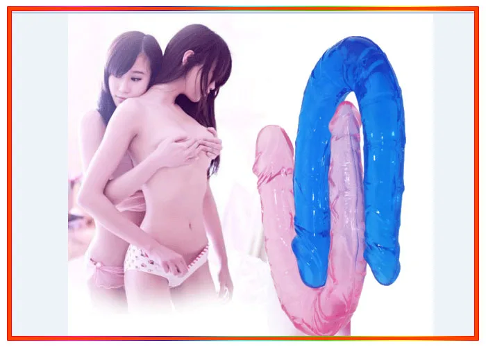 SHP665 Double-Ended Lesbian Realistic Dildo Sex Toy — Crafted to bring joy and intimacy, this premium toy