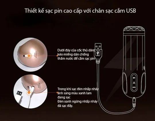 Nano Japan High-Tech Automatic Vibrating Masturbator with — hình 13