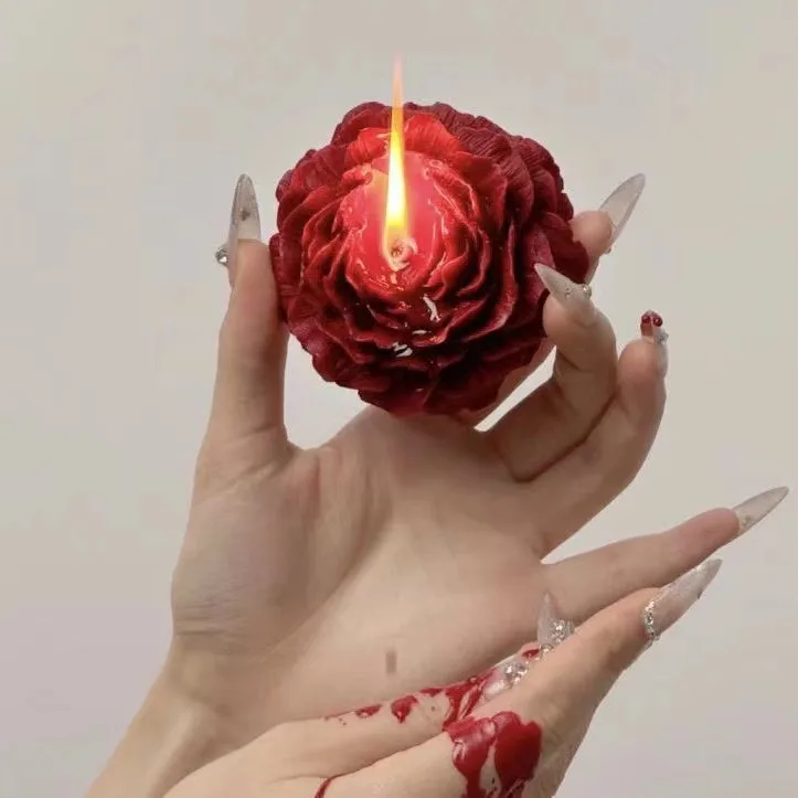 Rose Shaped BDSM Candle Safe Low Heat Arousal Wax — Unmatched Sensation and Safety