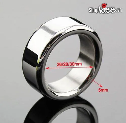 Inox Male Stainless Steel Anti-Ejaculation Ring 3 Sizes — Effective Performance Boost