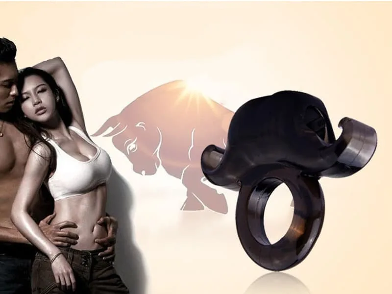 Gaur Black Vibration Ring Power Bull Design Adult Pleasure — Feel the Difference with Advanced Features