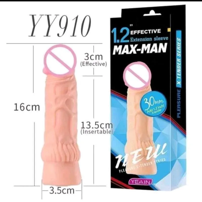 Maxman Realistic Size Enhancing Textured Condom for Men — Easy to Use and Maintain
