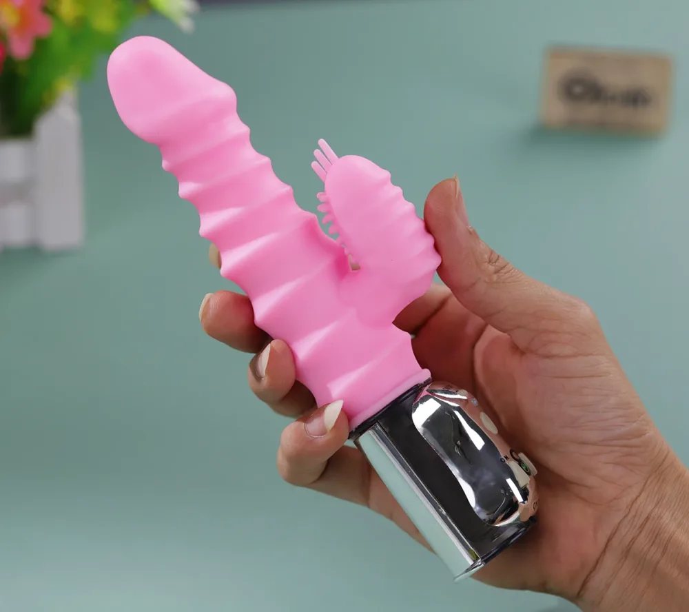 NPG Japan Ribbed Waterproof Vibrator Dual Motor Intense — Premium Soft & Elastic TPR Material