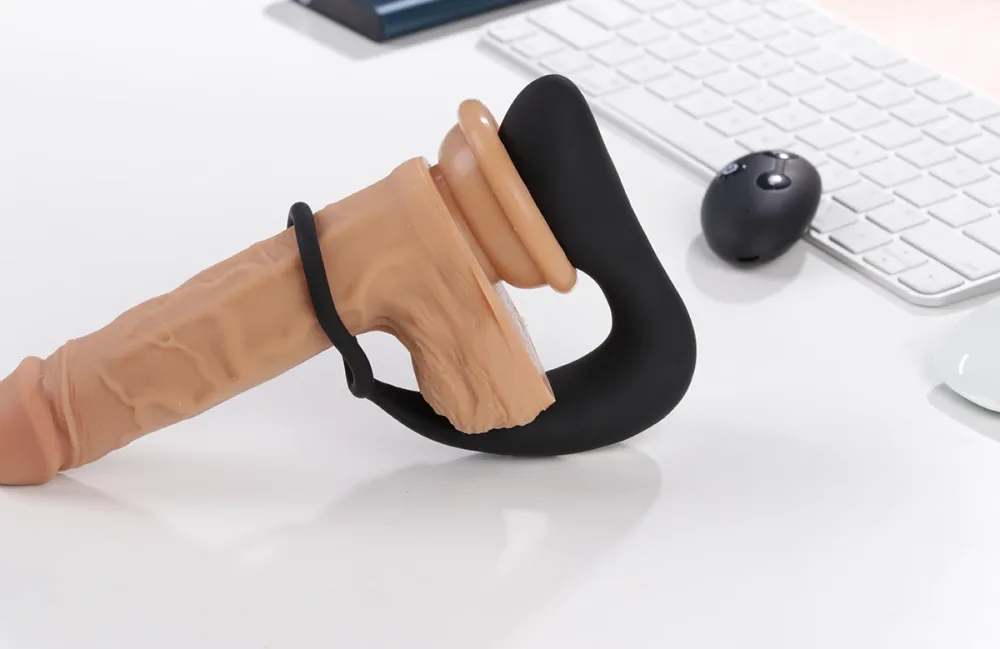 NVTOYS Juno Sound Sensor Vibrating Anal Toy Ergonomic Design — Ergonomic Design with Secure Ring
