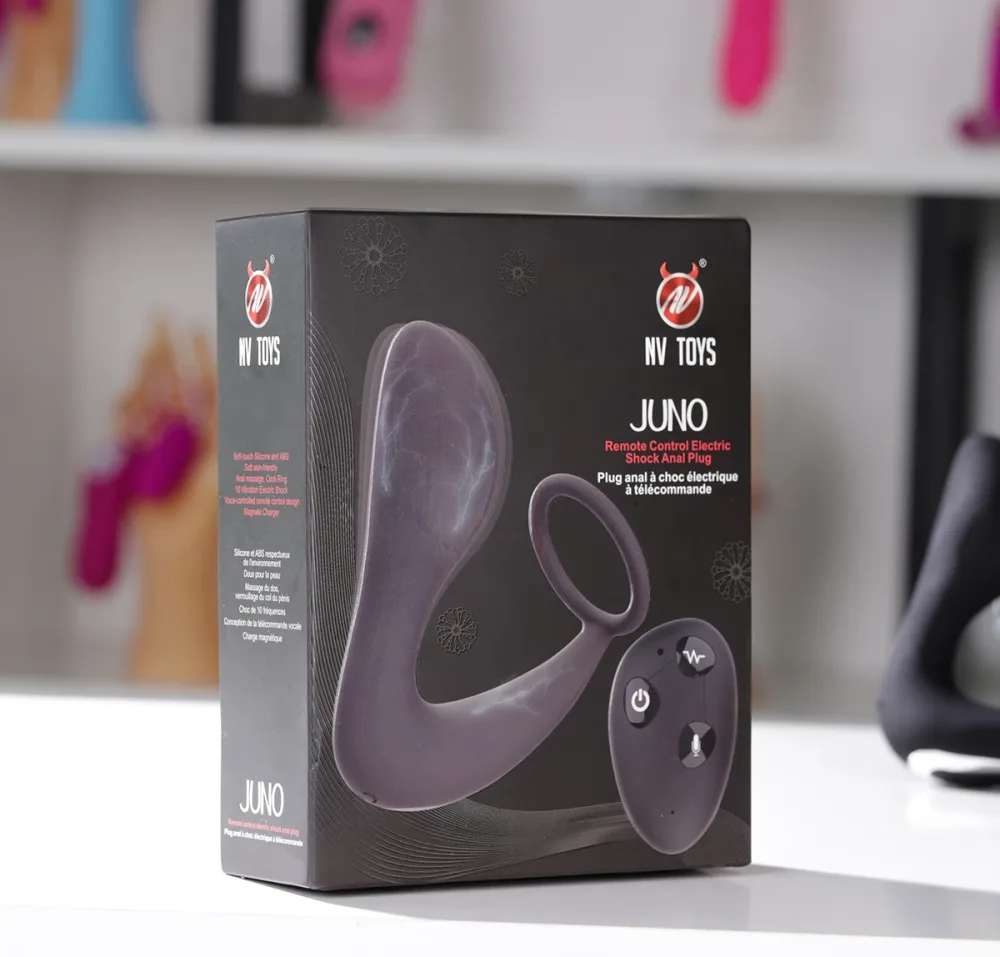 NVTOYS Juno Sound Sensor Vibrating Anal Toy Ergonomic Design — Versatile Vibration Modes with Remote Control